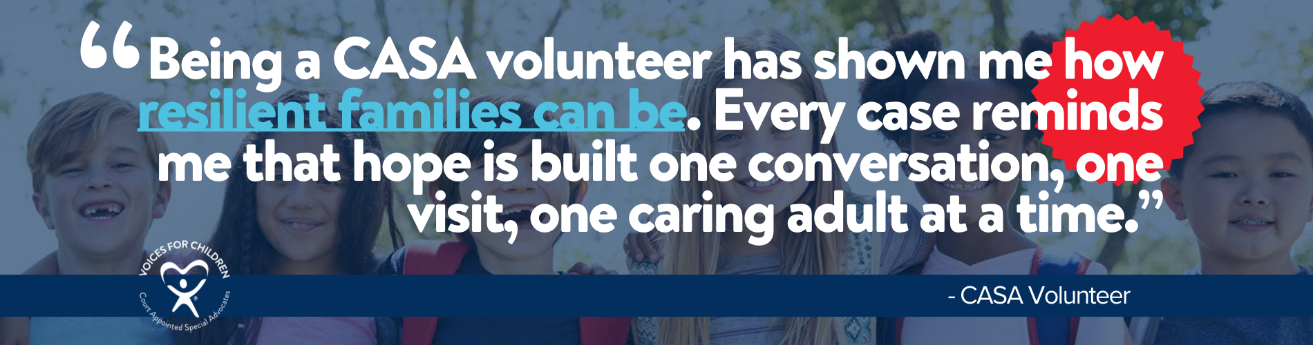 Volunteer with Voices for Children, CASA