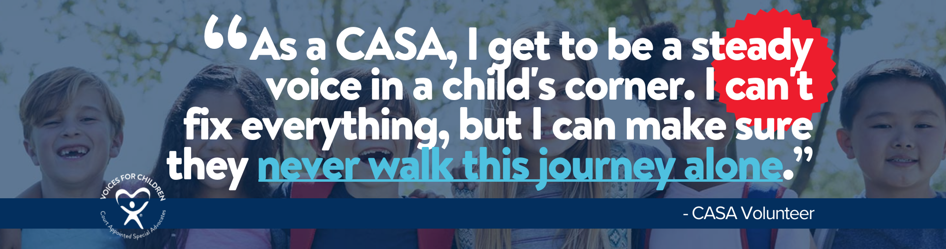 Volunteer with Voices for Children, CASA
